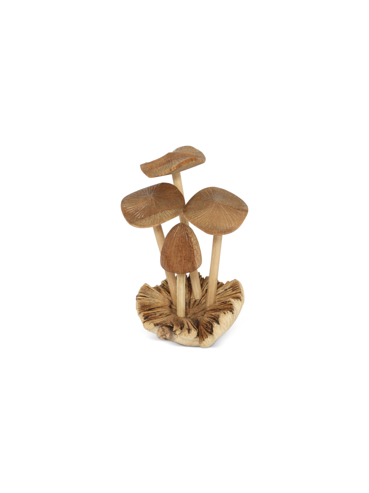 Mini hand-carved wooden mushroom figurine – image 4